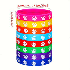 Dog Claw Pattern Silicone Bracelet Elastic Bracelet