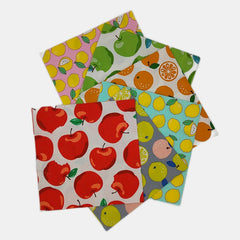 6pcs Fruit Series Quilting Fabric Cotton Craft DIY Doll Clothes Fabric