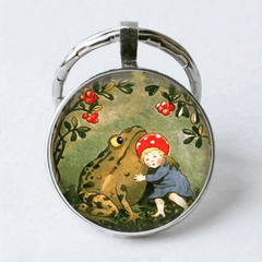 Vintage Frog Keychain for Boys Bag's Accessories