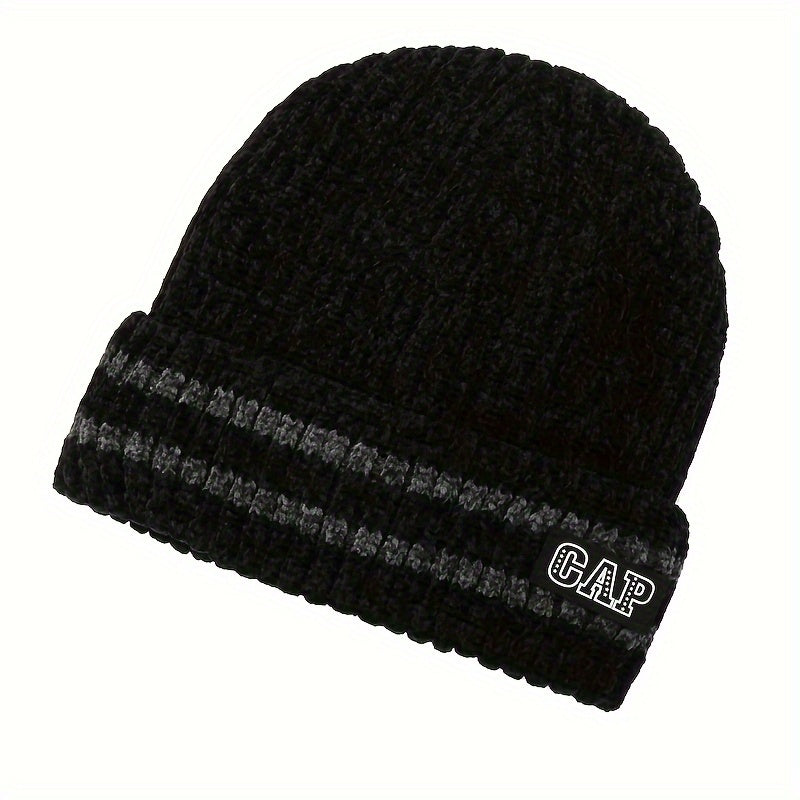 Men's Thickened Winter Knit Hat Warm Beanie Windproof Coldproof