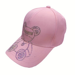 Rhinestone Decor Baseball Cap Unisex Dad Hat Sun Hat