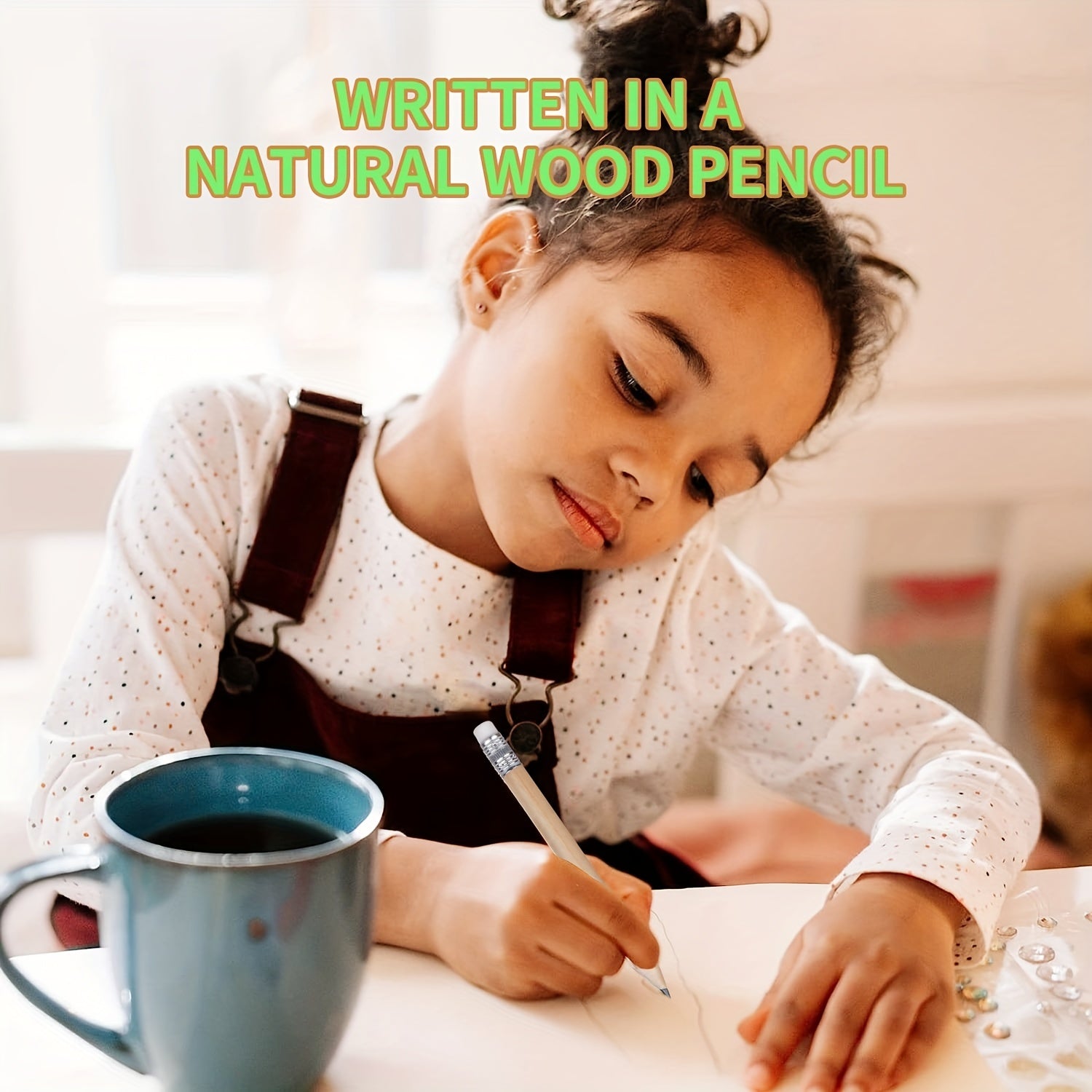 Natural Wood Golf Pencil Half Pencil With Eraser Mini Pencil