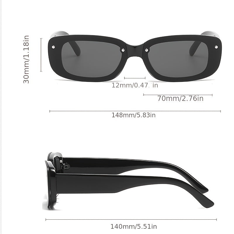 Vintage Small Square Sunglasses UV Protection