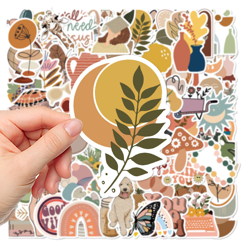 100sheets Polyamid Graffiti Sticker DIY Stationery Cup Decor Sticker