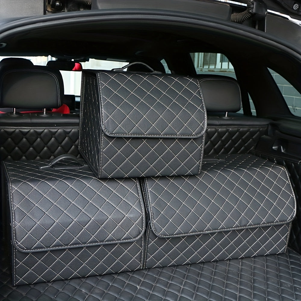 Car Trunk Organizer Storage Box Collapsible Auto Cargo Storage Container