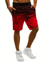 Men's Sports Red Shorts Casual Running Shorts