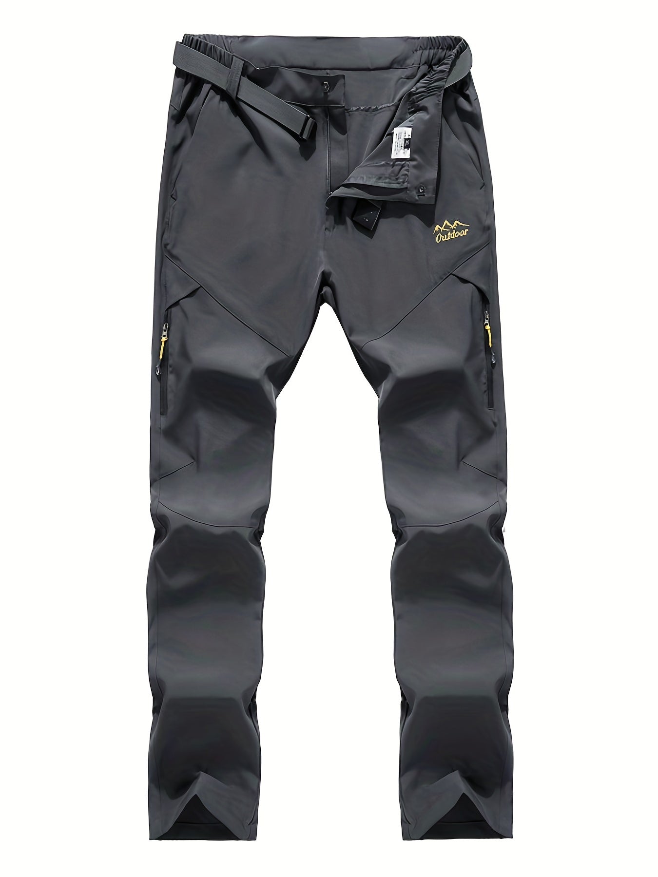 Men's Quick Dry Trousers Elastic Waist Active Pants