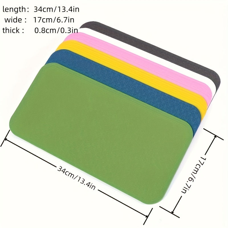 2pcs TPE Yoga Kneeling Mat Non-slip Fitness Mat 34x13x0.6in