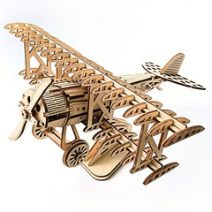 3D Plane Puzzle Wooden Toy Educational DIY Decoration Gift