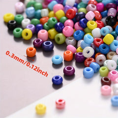 500pcs Irregular Seed Beads Acrylic Czech Glass for Jewelry Mak