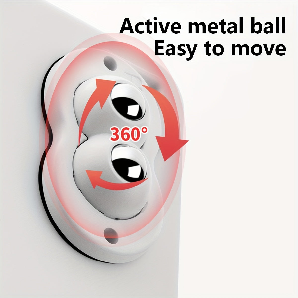 4pcs Self Adhesive Swivel Caster Wheels Stainless Steel Mini Casters
