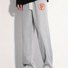 V Graphic Print Men's Loose Sweatpants Casual Jogger Pants