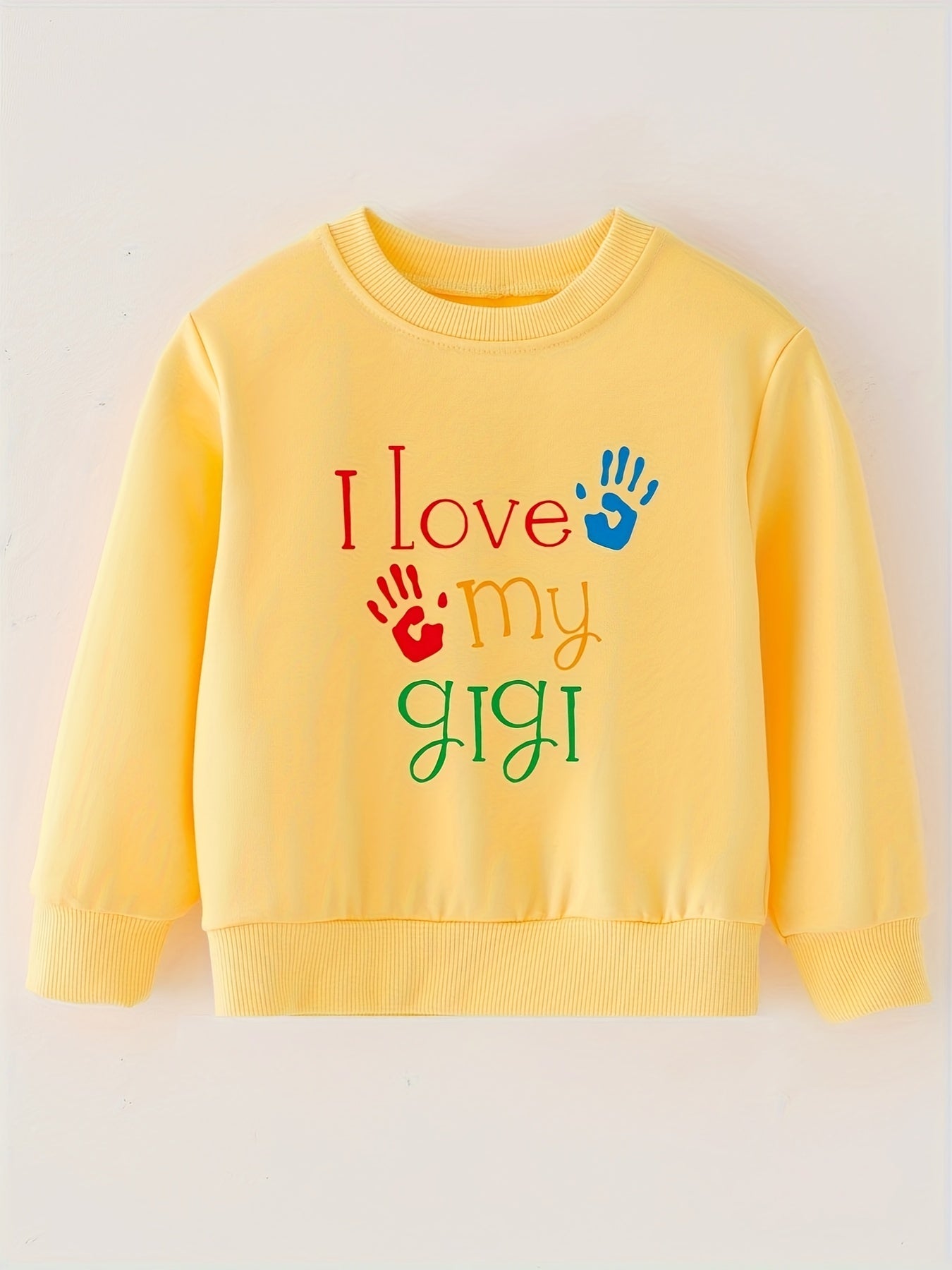 LOVE GIGI Baby Round Neck Sweatshirt Spring Autumn Long Sleeve Sports Sweatshirt