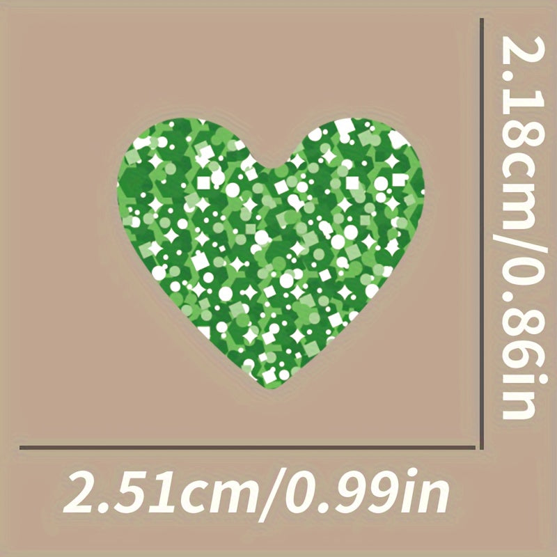 500pcs Love Heart Stickers Colorful Waterproof Decals for Phone Cases