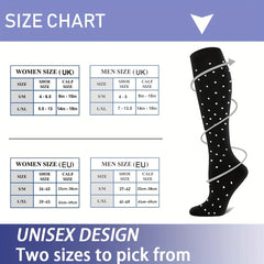 3 Pairs Knee High Compression Socks for Nurses Running