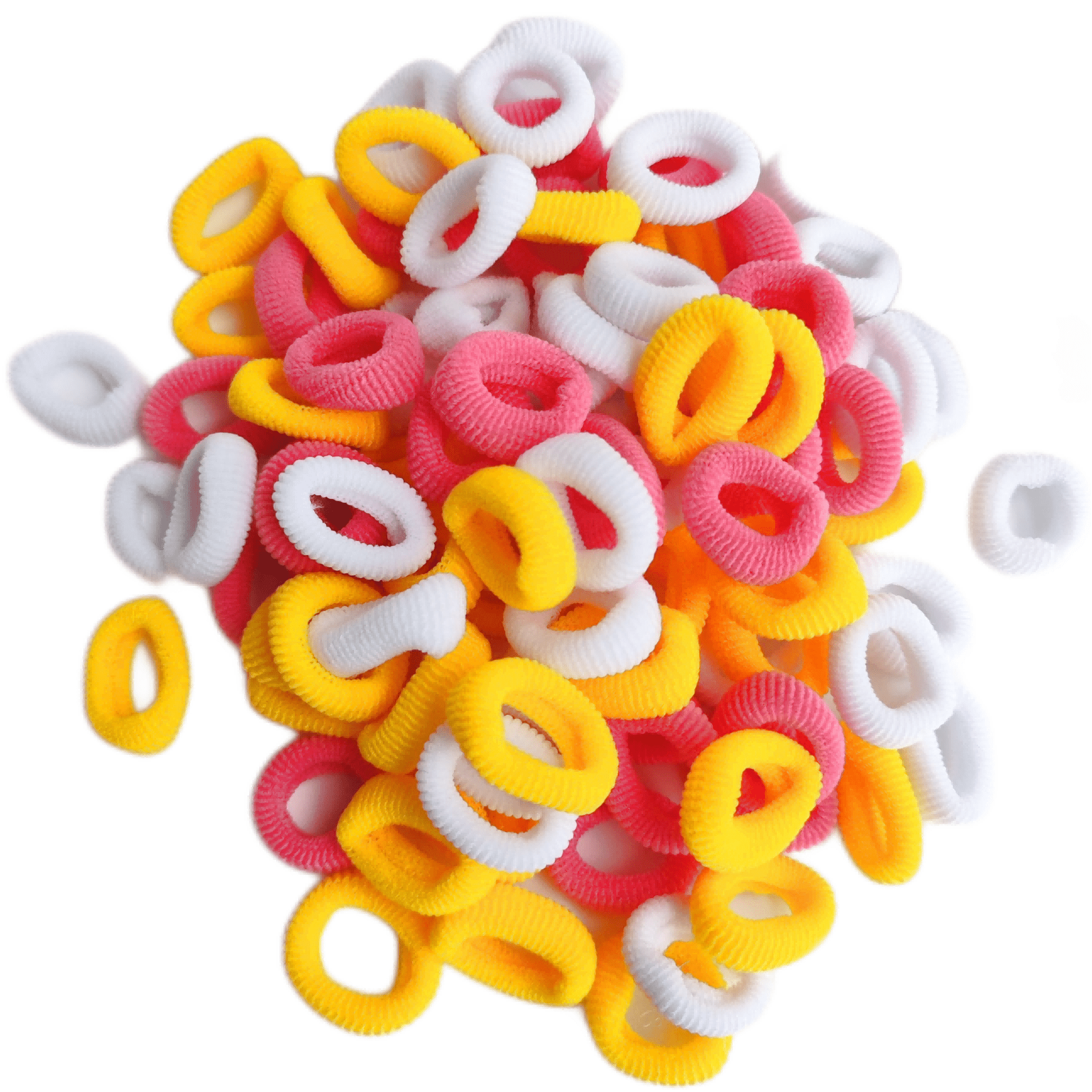100Pcs Christmas Hair Tie Colorful Hair Accessories For Girls