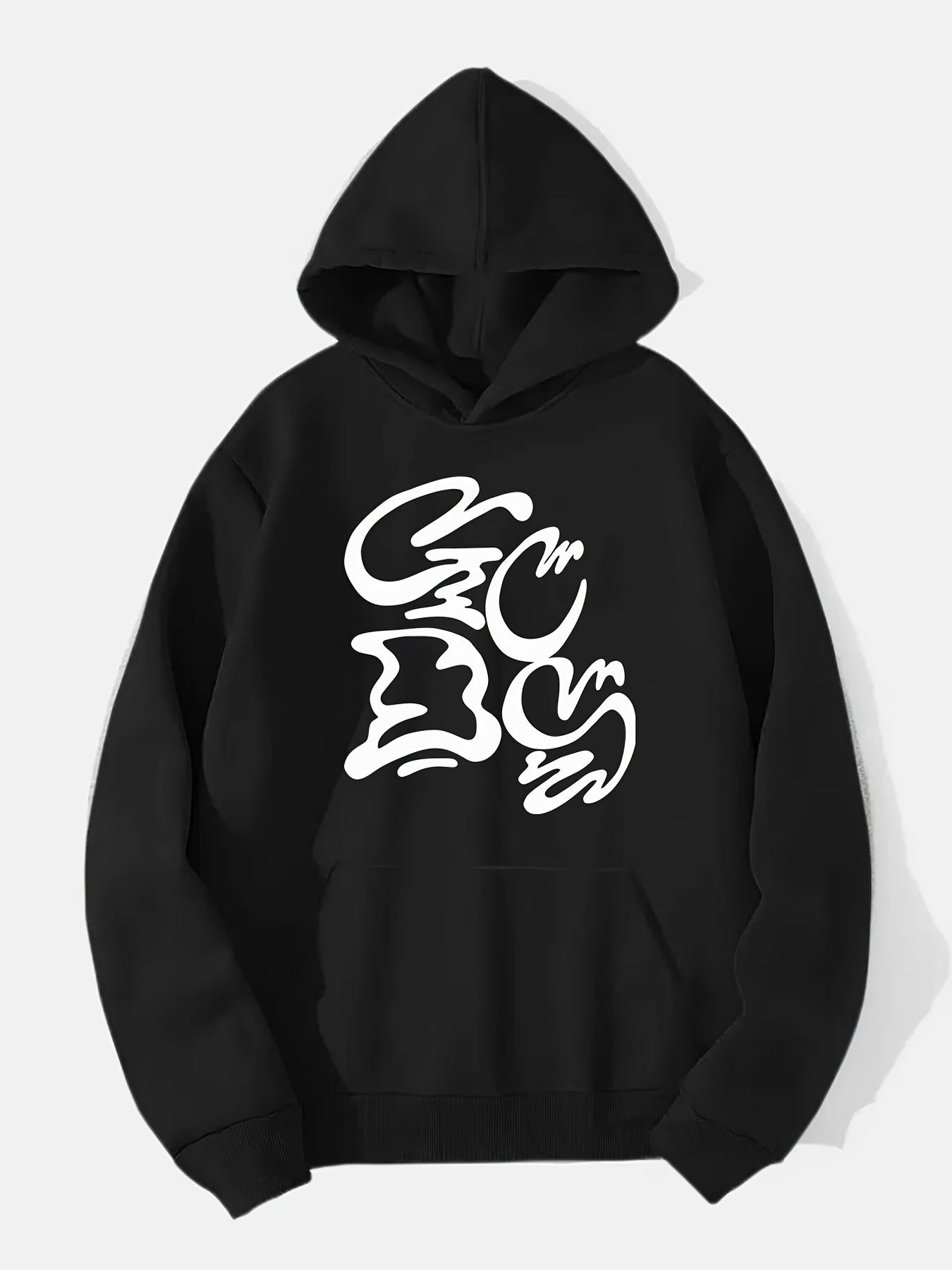 Abstract Pattern Print Hoodie for Men
