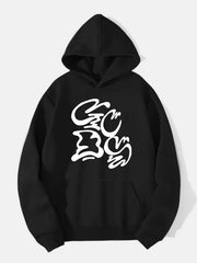 Abstract Pattern Print Hoodie for Men