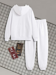Toddler Bee Pattern Outfit 2pcs Hoodie & Sweatpants Set