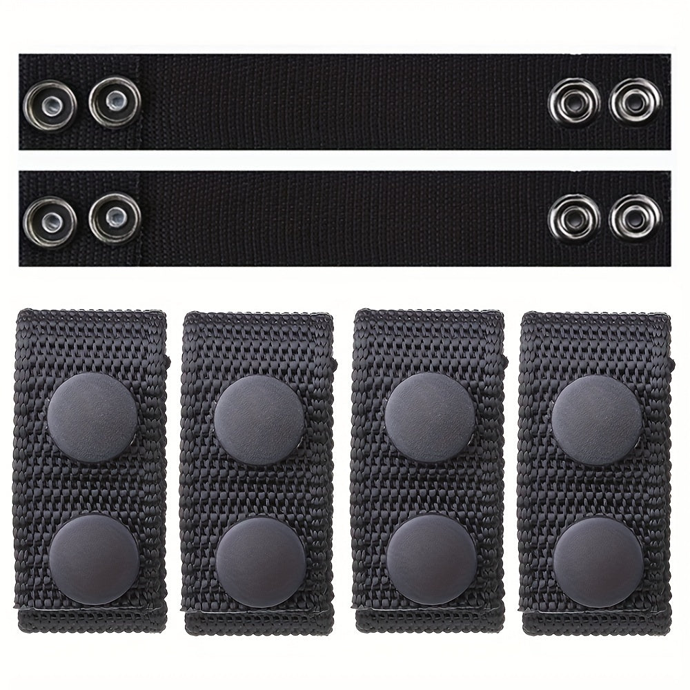 4pcs Tactical Belt Buckles Heavy Duty Nylon Webbing Molle Belt Keepers