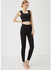 High Waist Yoga Leggings Breathable Moisture Wicking