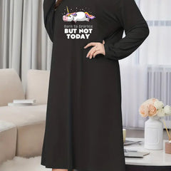 Nightdress Women's Plus Unicorn Sleep Dress