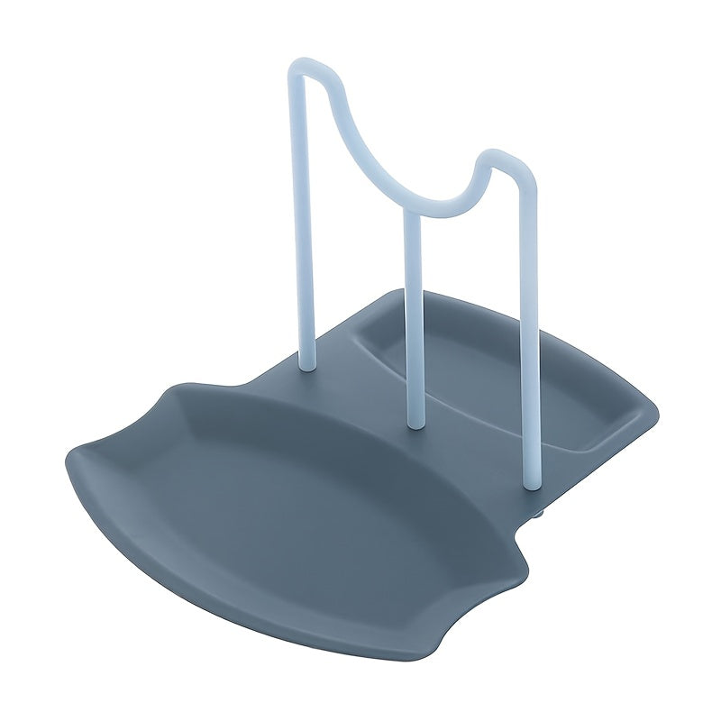 Kitchen Utensil Holder: Spoon Rest and Pot Lid Holder in One!