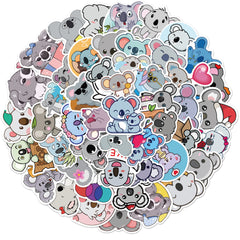 50pcs Koala Graffiti Waterproof Decorative Stickers