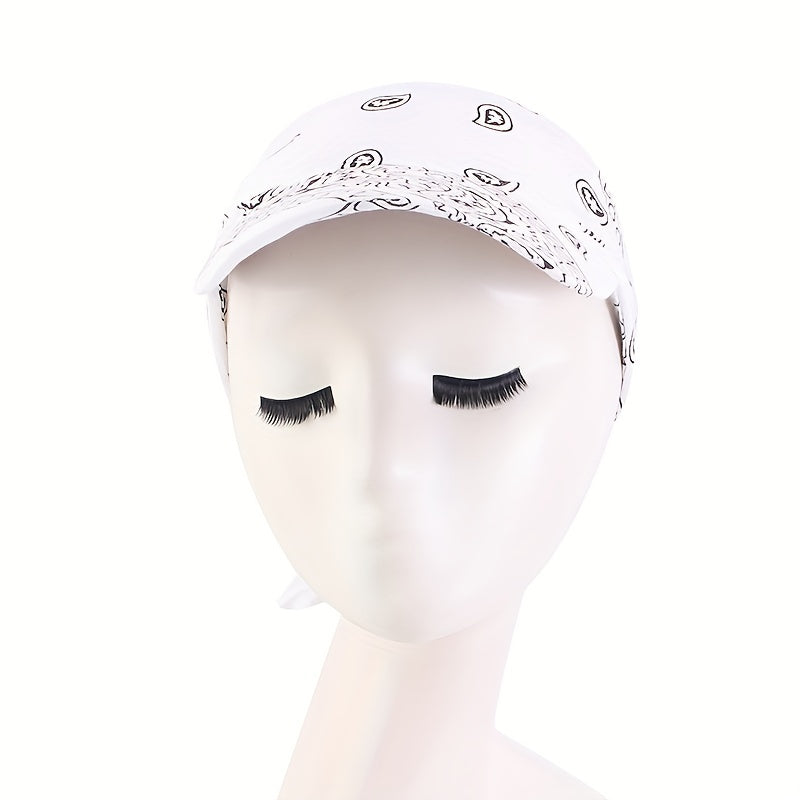 Paisley Print Head Scarf Hat Outdoor Bandana Cap Cycling Sun Hat