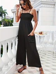Sleeveless Wide Leg Jumpsuit Casual Summer Jumpsuit Women's Clothing