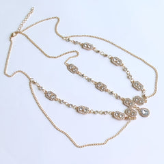 Rhinestone Chain Head Piece Headband Bridal Hair Accessories