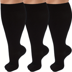 Copper Compression Socks 20-30 mmHg Plus Size Knee High Sports Running Cycling