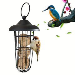 Automatic Bird Feeder Metal Ball Type Hanging Spray Outdoor Dispenser