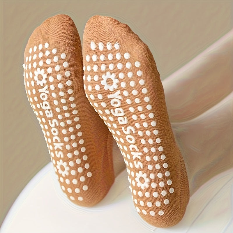 Non-slip Yoga Socks for Women, 8 Pairs, Indoor Pilates and Floor Sports