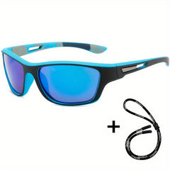 Outdoor Sports Glasses with Colorful Lenses and Anti Lost Strap
