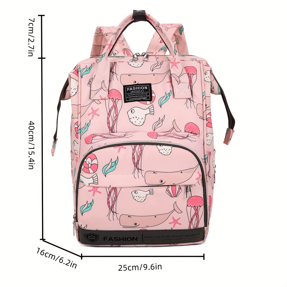 Printed Mommy Bag Large Capacity Diaper Bag