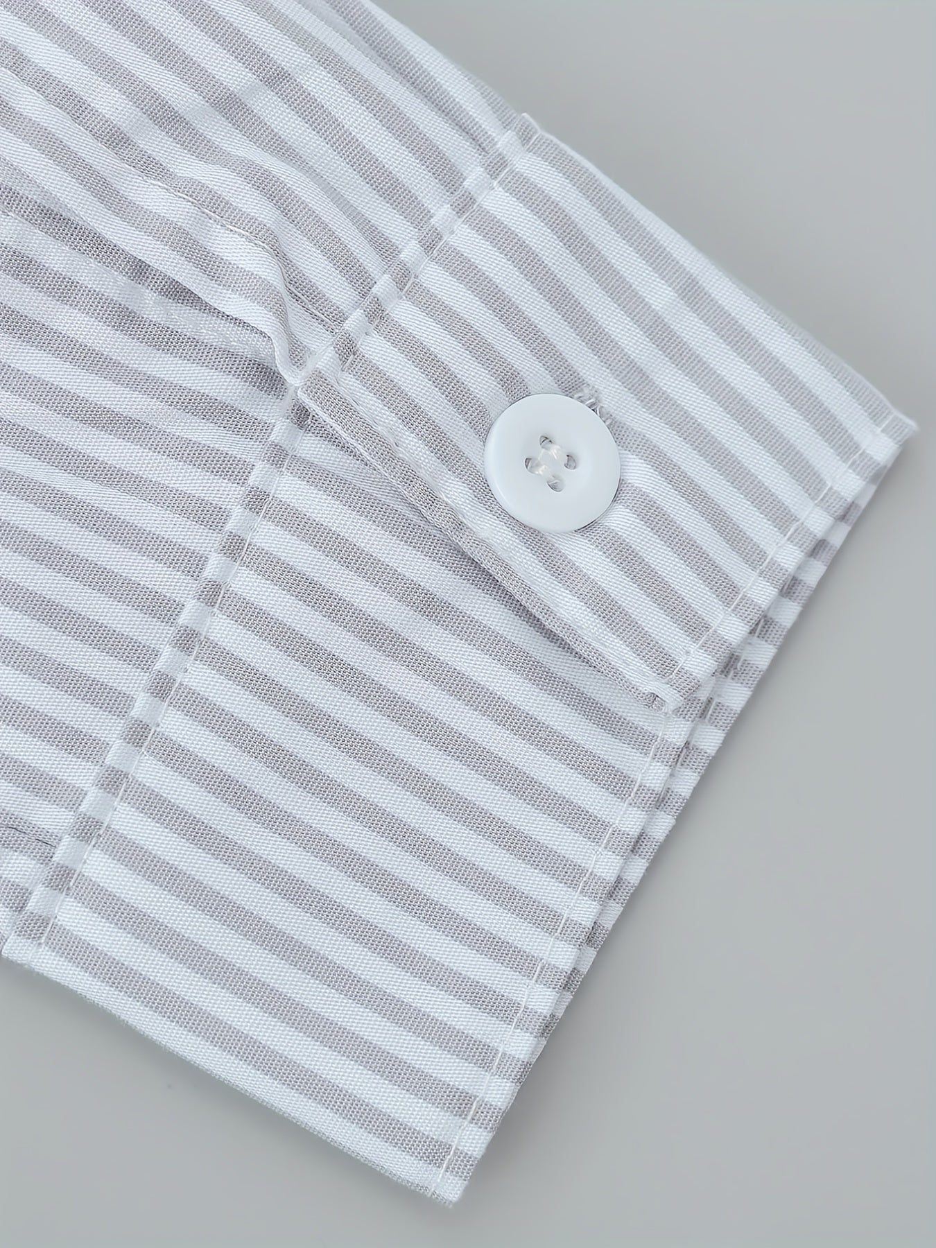 Girls Stripe Creative Top Long Sleeve Lapel Shirt