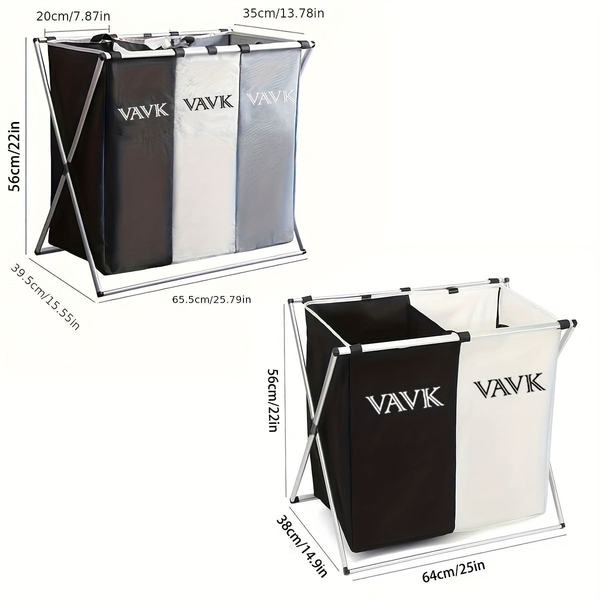 Large Laundry Basket Clothing Storage Organizer
