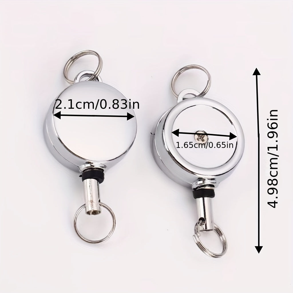Retractable Keychain Zinc Alloy Telescopic Holder