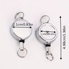 Retractable Keychain Zinc Alloy Telescopic Holder