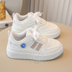 Boy's Skate Shoes Comfy Non Slip Casual Lace Up Sneakers For Kids