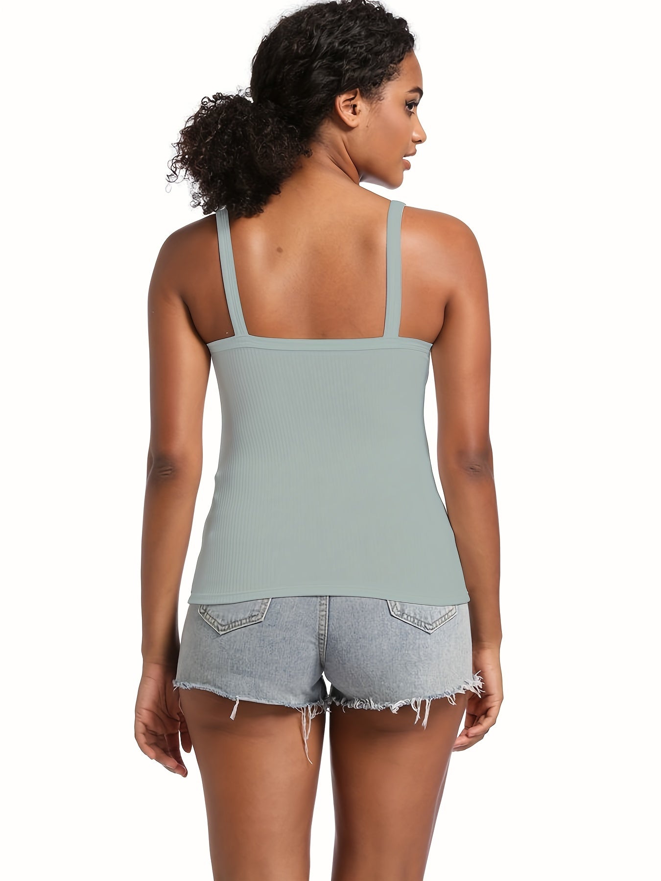 Solid Cami Sleep Tops Casual & Comfy V Neck Top Women's Sleepwear
