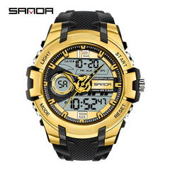 SANDA Waterproof LED Digital Sports Boy's Watch Gift