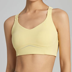 Criss Cross Backless Sports Bra Push Up Yoga Tank Top