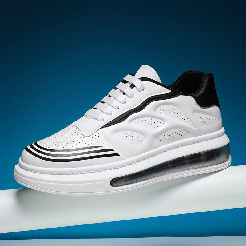 Men's Lace up Sneakers Air Cushion Comfort Walking Shoes