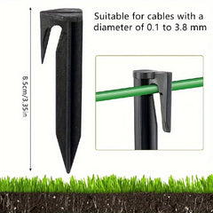 50pcs Camping Tent Stakes Garden Lawn Peg Boundary Ground Nail Spikes