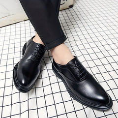 Men's Oxford Shoes Lace up Front Dress Shoes For Men Business Formal Tie Wedding