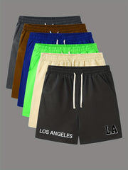 Comfy Men's Casual Drawstring Shorts for Summer Basketball Fitness