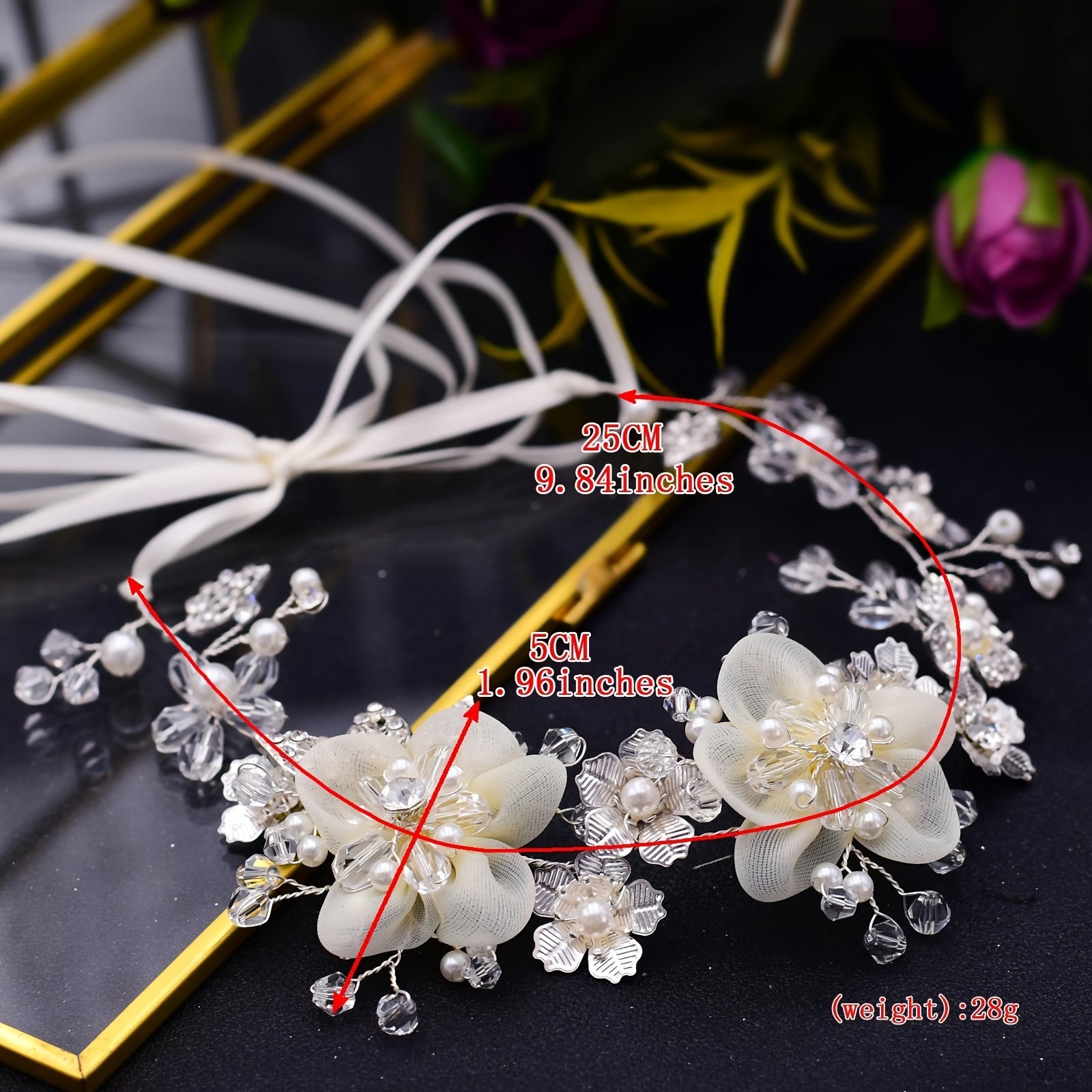 Faux Pearl Bridal Garter Belt Rhinestone Strappy Leg Suspender Belts