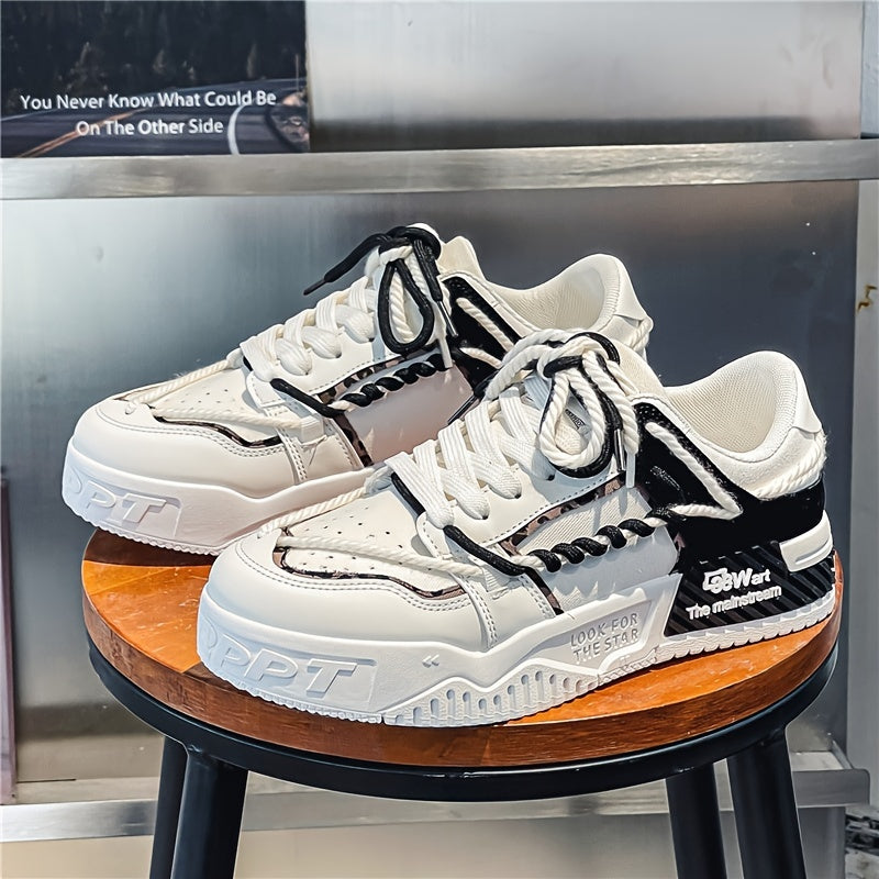 Men's Platform Skate Shoes Lightweight Non slip Sneakers